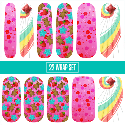 Heart of Serenity ✦ Nail Wrap ✦ 22-tip Set
