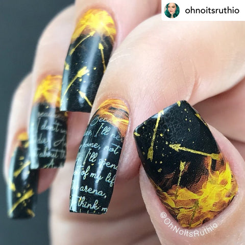 Girl on Fire ✦ Nail Wrap ✦ 22-tip Set