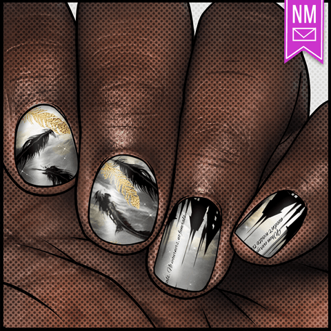 Kingdom of Crows ✦ Nail Wrap ✦ 22-tip Set