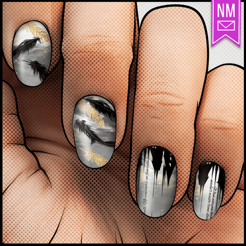 Kingdom of Crows ✦ Nail Wrap ✦ 22-tip Set