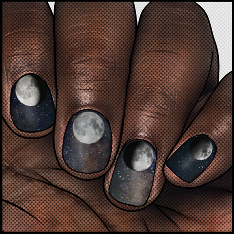 🔖🔖 Lunar Phase ✦ PreKS3 Nail Wrap ✦ 22-tip Set