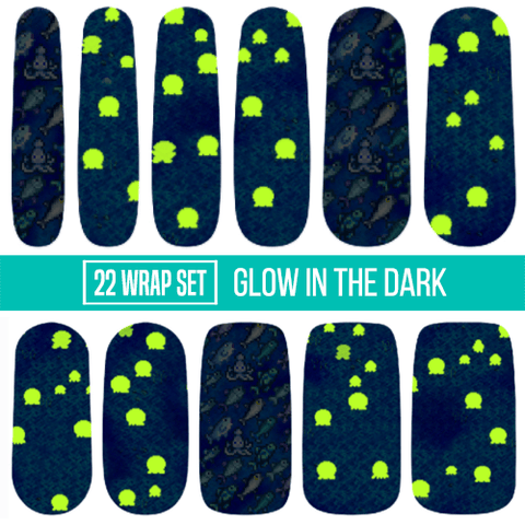 Stardew Valley: Moonlight Jellies ✦ Licensed  Nail Wrap ✦ 22-tip Set