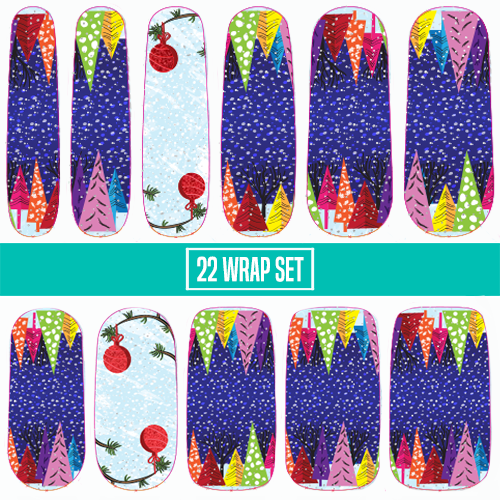 Not a Bad Little Tree  || Nail Wrap || 22-tip Set