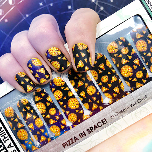 Pizza In SPACE ✦ Nail Wrap ✦ 22-tip Set
