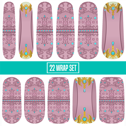 Princess of Wisdom || Nail Wrap || 22-tip Set
