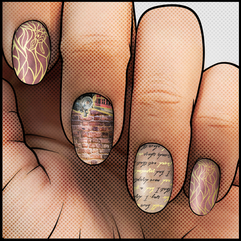 Rags to Witches & Wizards ✦ Nail Wrap ✦22-tip Set - Espionage Cosmetics