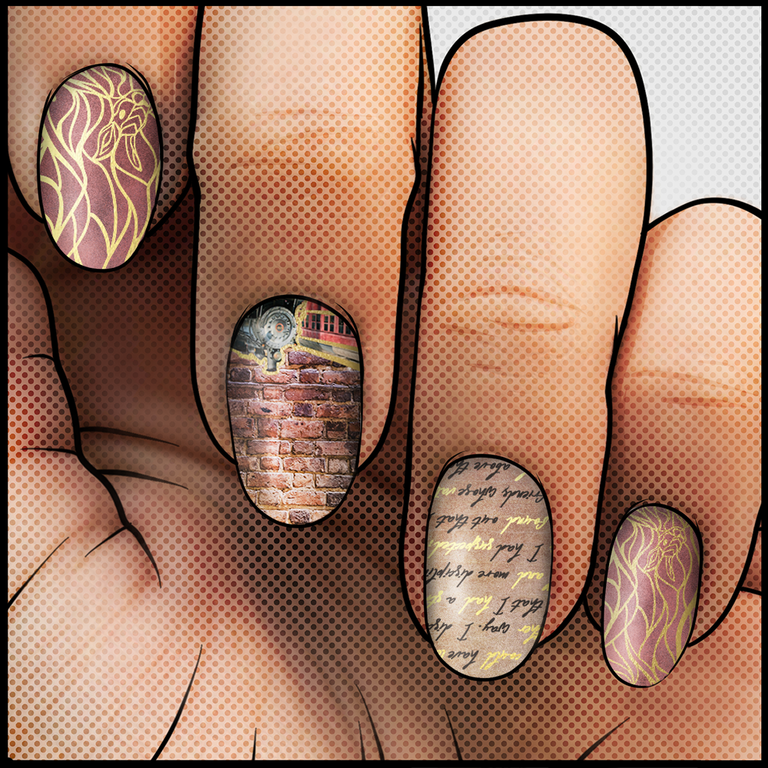 Rags to Witches & Wizards || Nail Wrap || 22-tip Set