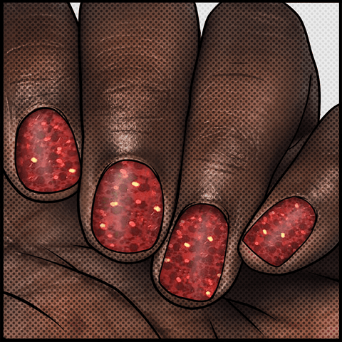 Ruby Slippers ✦ Glitter Jedi Approved Nail Wrap ✦ 22-tip Set