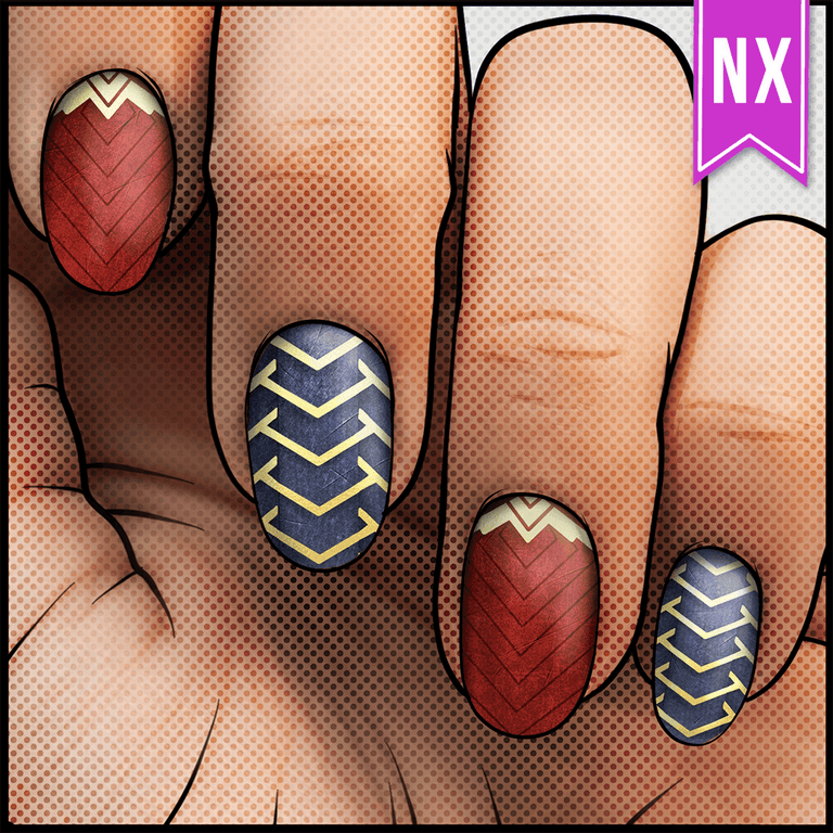 Sculpted from Clay || Nail Wrap || 22-tip Set