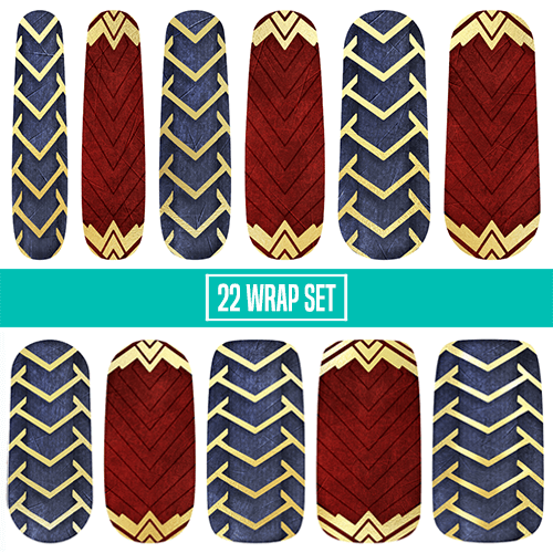 Sculpted from Clay || Nail Wrap || 22-tip Set