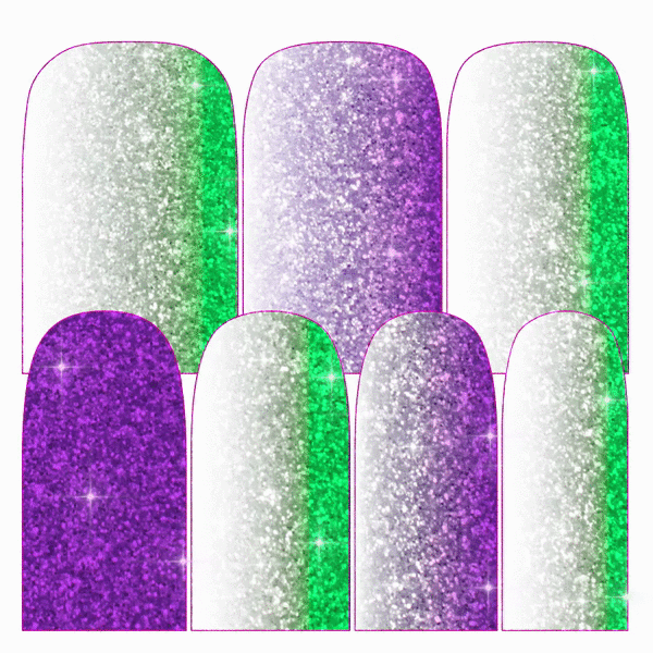 Glitter Gradient: Smashing || Nail Wrap || 14-tip Set