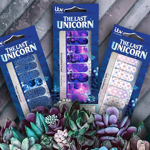 THE LAST UNICORN: Enchanted Forest✦ LICENSED Nail Wrap ✦ 22-tip Set