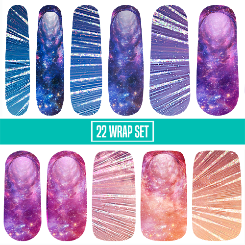 Temporal Paradox ✦ Nail Wrap ✦ 22-tip Set