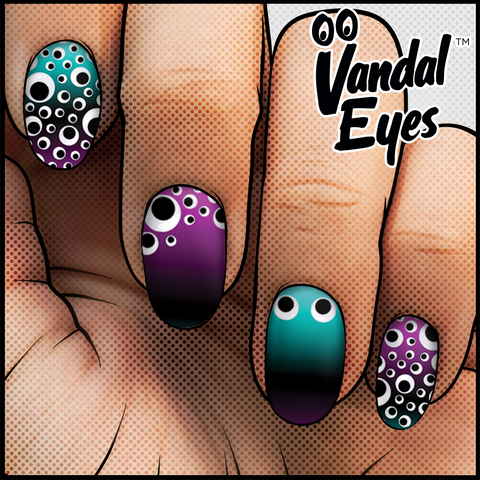 VANDALEYES: Gradient ✦ LICENSED Nail Wrap ✦ 22-tip Set - Espionage Cosmetics