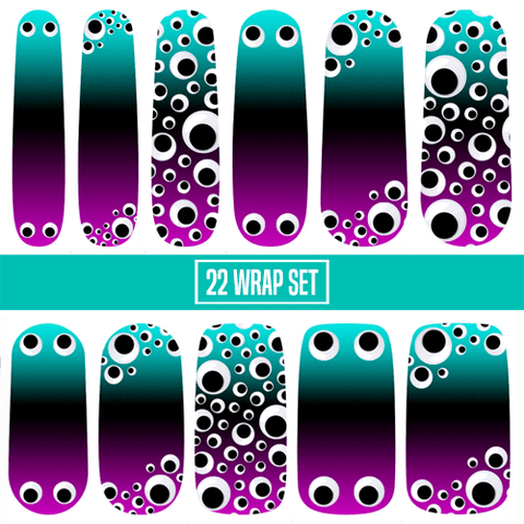 VANDALEYES: Gradient ✦ LICENSED Nail Wrap ✦ 22-tip Set - Espionage Cosmetics