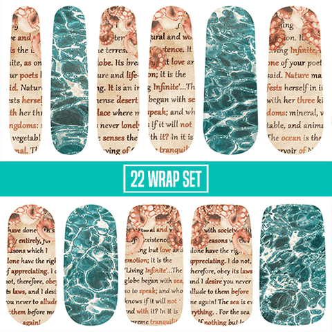 Voyages Extraordinaires ✦ Nail Wrap ✦ 22-tip Set - Espionage Cosmetics