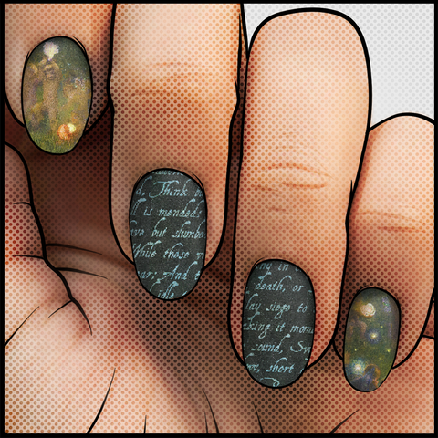 Wedded to Hippolyta ✦ Nail Wrap ✦ 22-tip Set - Espionage Cosmetics