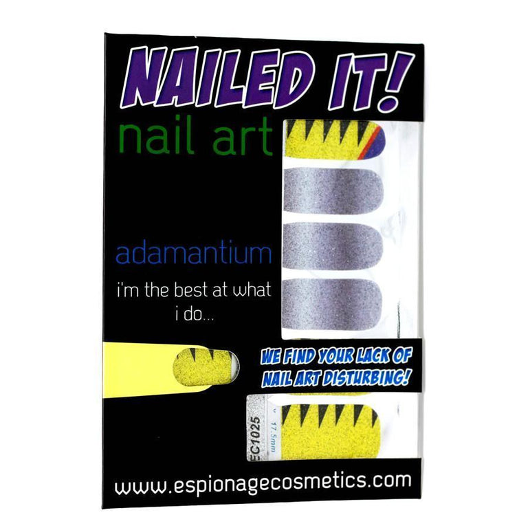 Adamantium (Discontinued)-Nail Wraps-Espionage Cosmetics