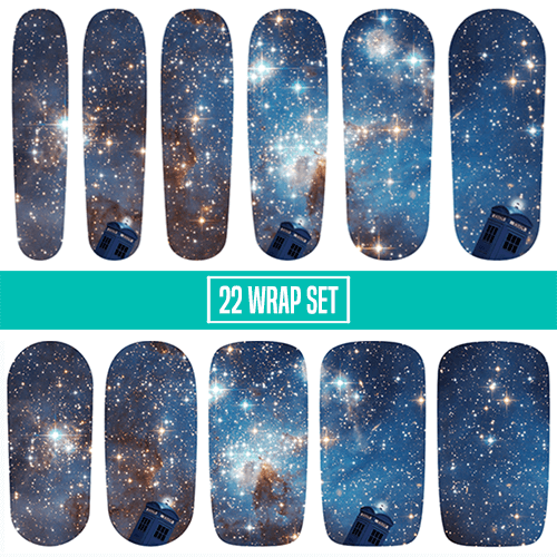 Mad Man with a Box || Nail Wrap || 22-tip Set