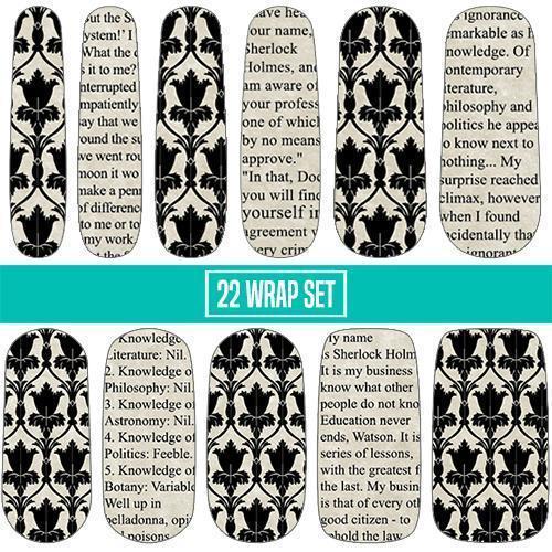 Literary FTW ✦ Nail Wrap Bundle ✦ 22-tip Sets