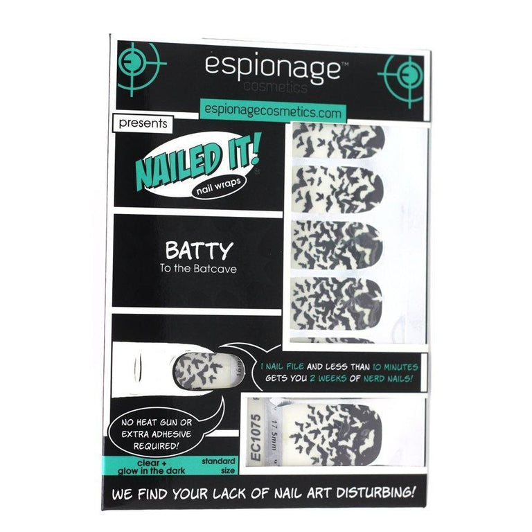Batty-Nail Wraps-Espionage Cosmetics