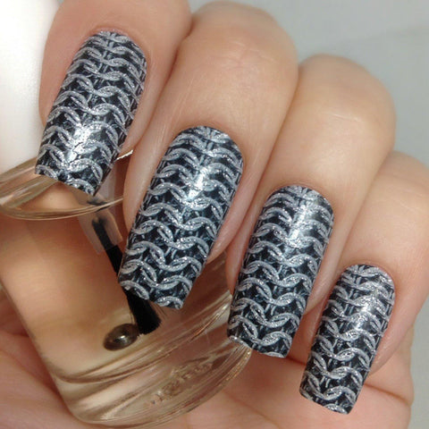 Chainmail-Nail Wraps-Espionage Cosmetics