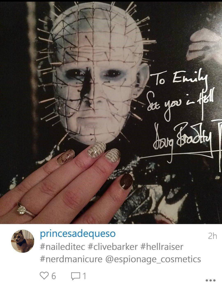 Clive Barker-Nail Wraps-Espionage Cosmetics