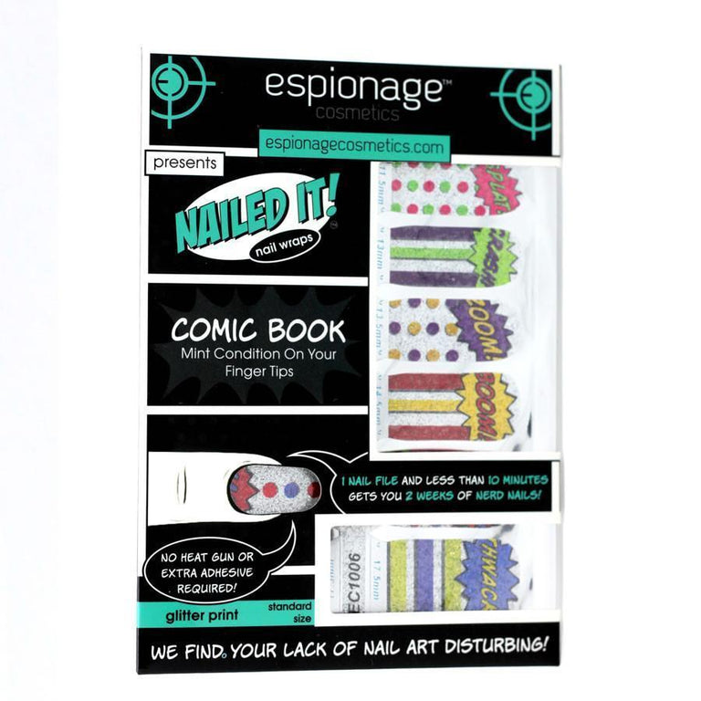 Comic Wraps-Nail Wraps-Espionage Cosmetics