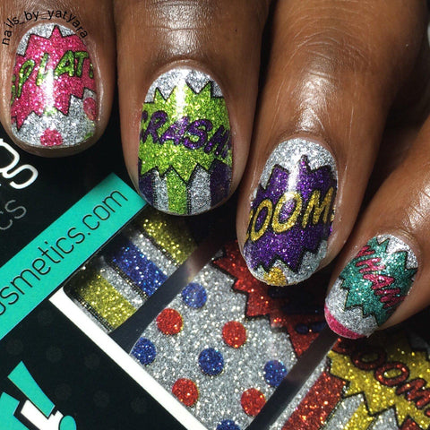 Comic Wraps-Nail Wraps-Espionage Cosmetics