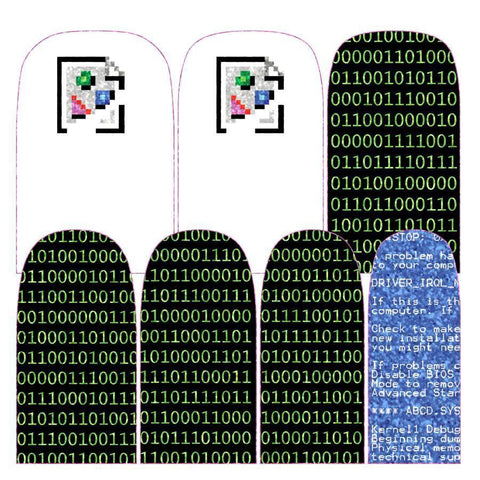 Computing (Discontinued)-Nail Wraps-Espionage Cosmetics