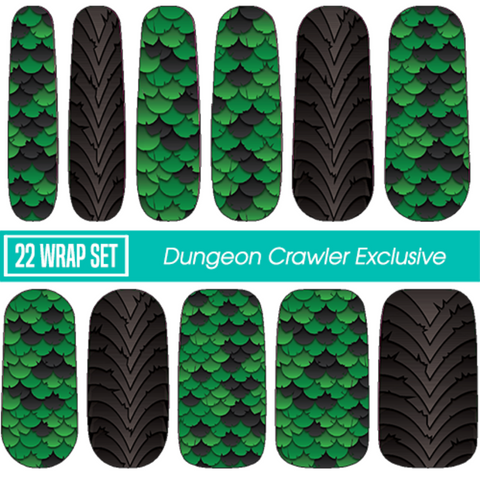 Dungeon Crawler ✦ Nail Wrap ✦ 22-tip Set - Espionage Cosmetics