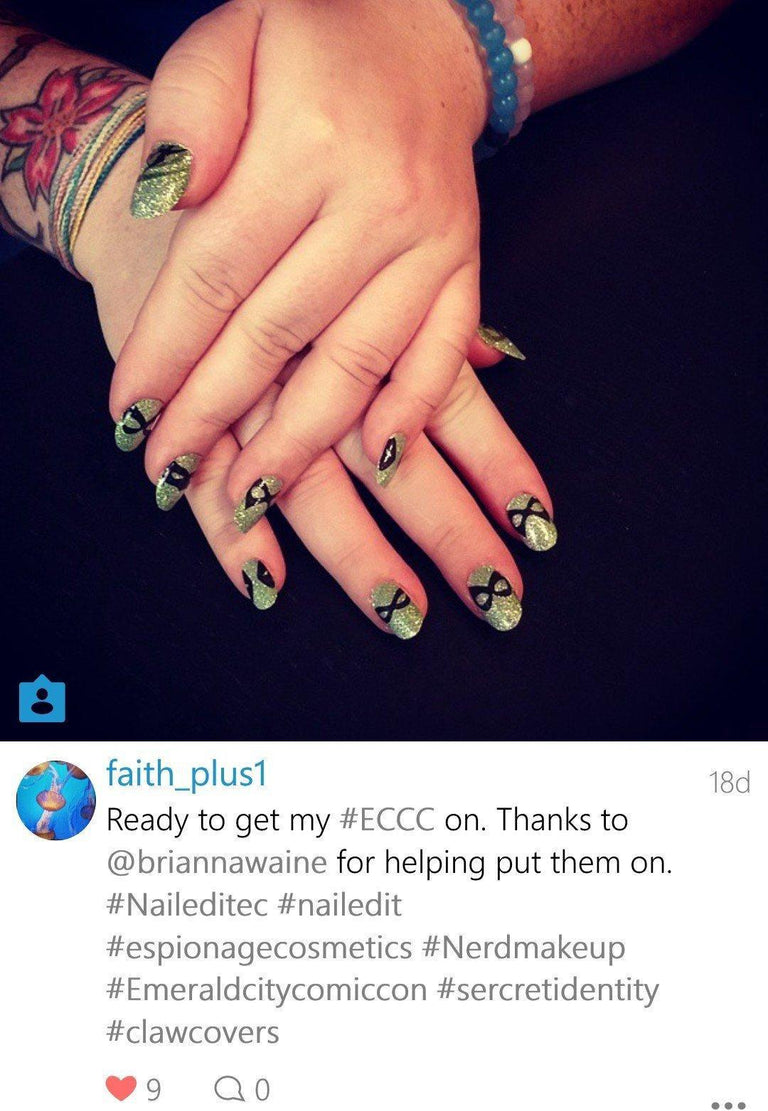 ECCC 2014 Claw Covers (Discontinued)-Nail Wraps-Espionage Cosmetics