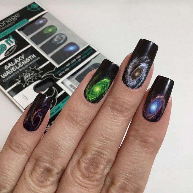 Galaxy Wavelengths-Nail Wraps-Espionage Cosmetics