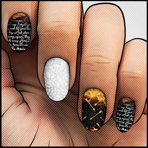 Girl on Fire ✦ Nail Wrap ✦ 22-tip Set