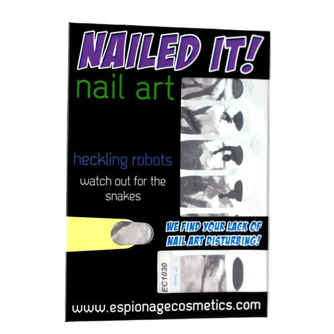 Heckling Robots (Discontinued)-Nail Wraps-Espionage Cosmetics