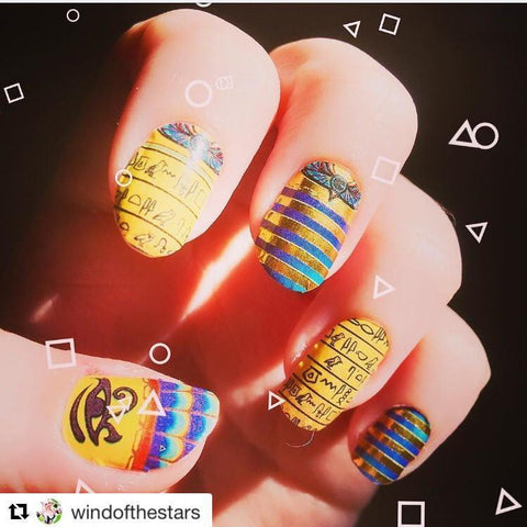 Hieroglyphics-Nail Wraps-Espionage Cosmetics