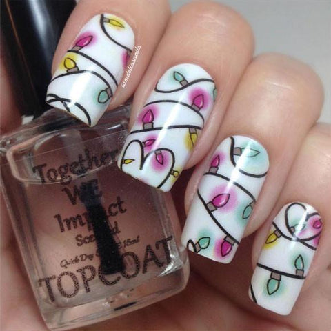 Holiday Lights-Nail Wraps-Espionage Cosmetics