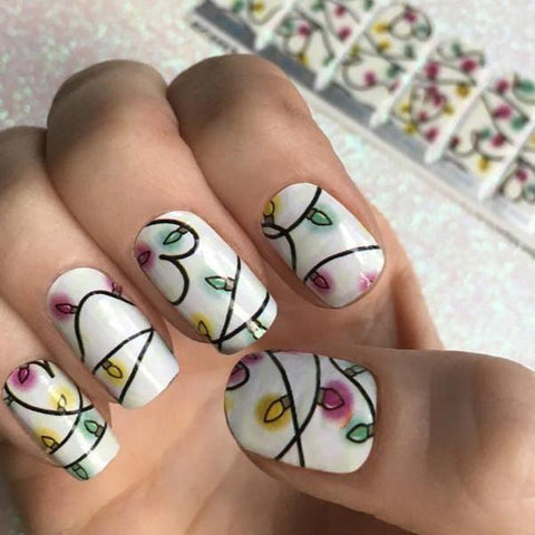 Holiday Lights-Nail Wraps-Espionage Cosmetics