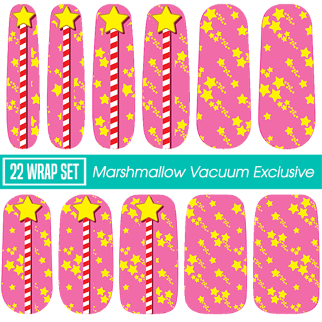 Marshmallow Vacuum  || LIMITED EDITION Nail Wrap || 22-tip Set
