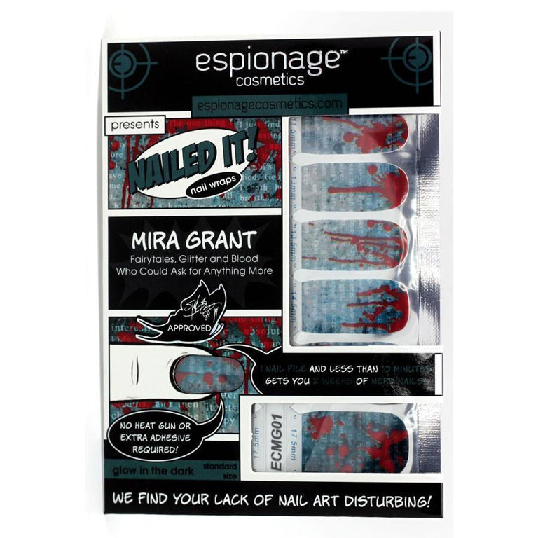 Mira Grant/Seanan McGuire-Nail Wraps-Espionage Cosmetics