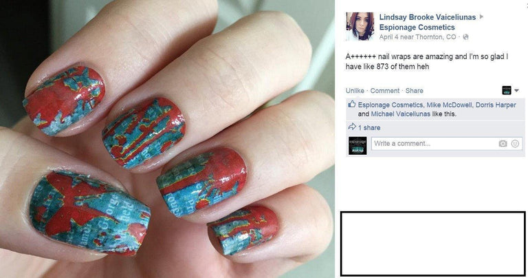 Mira Grant/Seanan McGuire-Nail Wraps-Espionage Cosmetics
