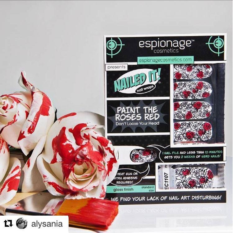 Paint the Roses Red-Nail Wraps-Espionage Cosmetics