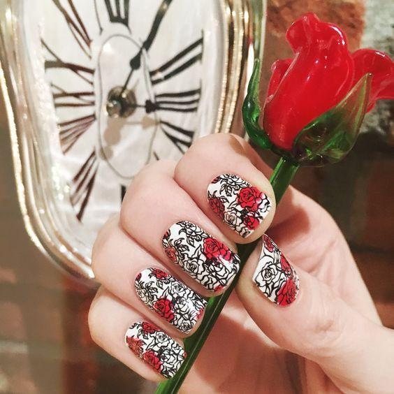 Paint The Roses Red-Nail Wraps-Espionage Cosmetics
