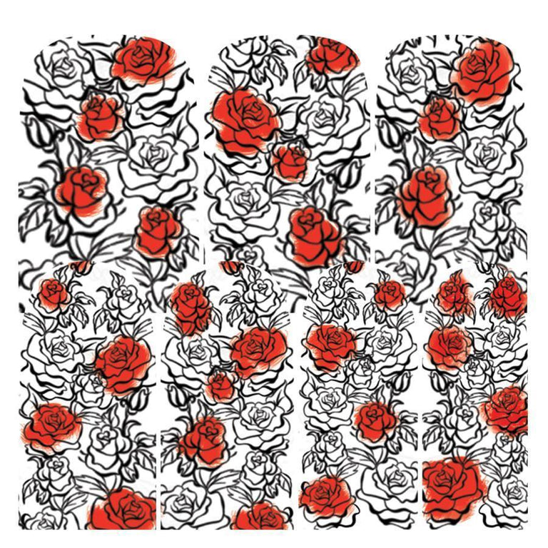 Paint the Roses Red-Nail Wraps-Espionage Cosmetics