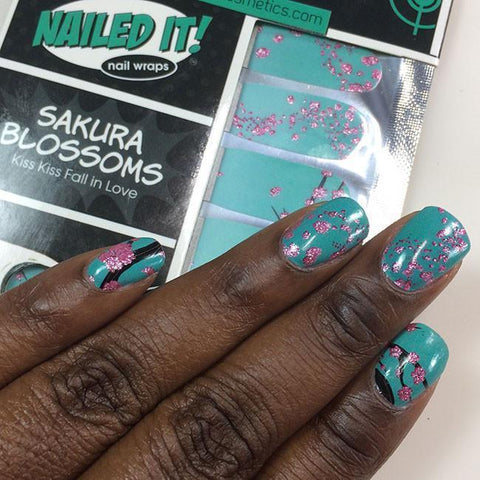 🔖🔖 Sakura Blossoms ✦ Nail Wrap ✦ 22-tip Set