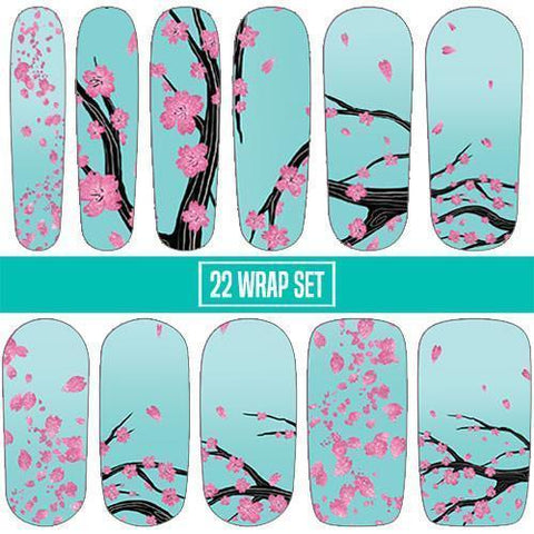 Sakura Blossoms-Nail Wraps-Espionage Cosmetics