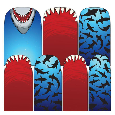 Sharks-Nail Wraps-Espionage Cosmetics