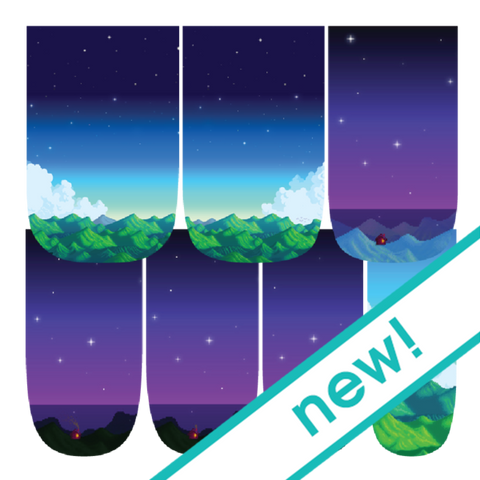 Stardew Valleyscapes-Nail Wraps-Espionage Cosmetics