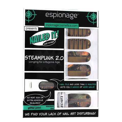 Steampunk 2.0-Nail Wraps-Espionage Cosmetics