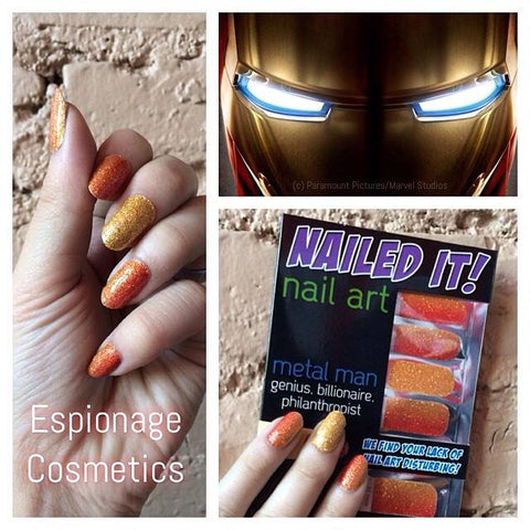 Glitter Gradient: Metal Man ✦ Nail Wrap ✦ 14-tip Set